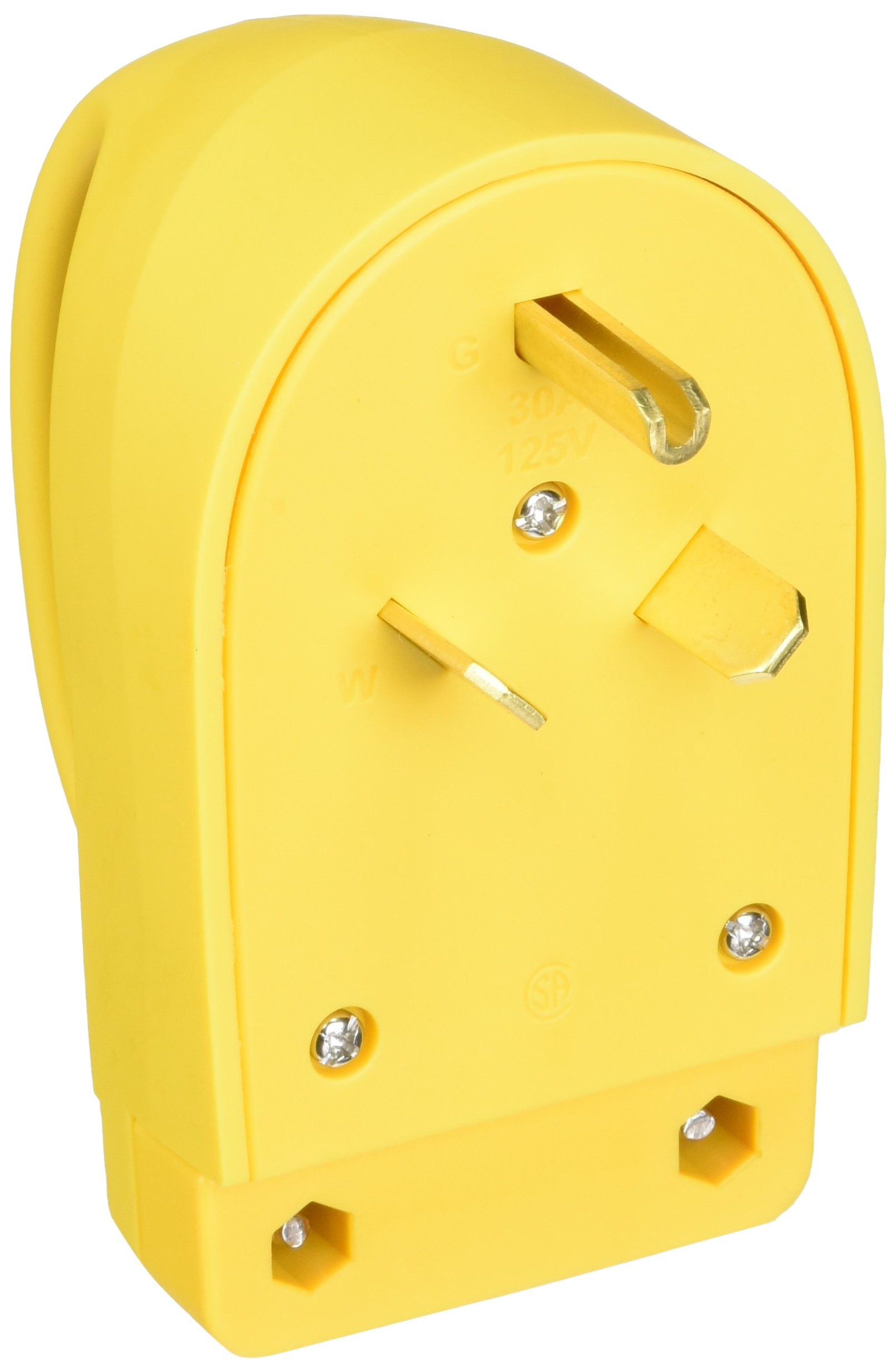 MarincoParkPower 30A Male Replacement Plug, 125/250V