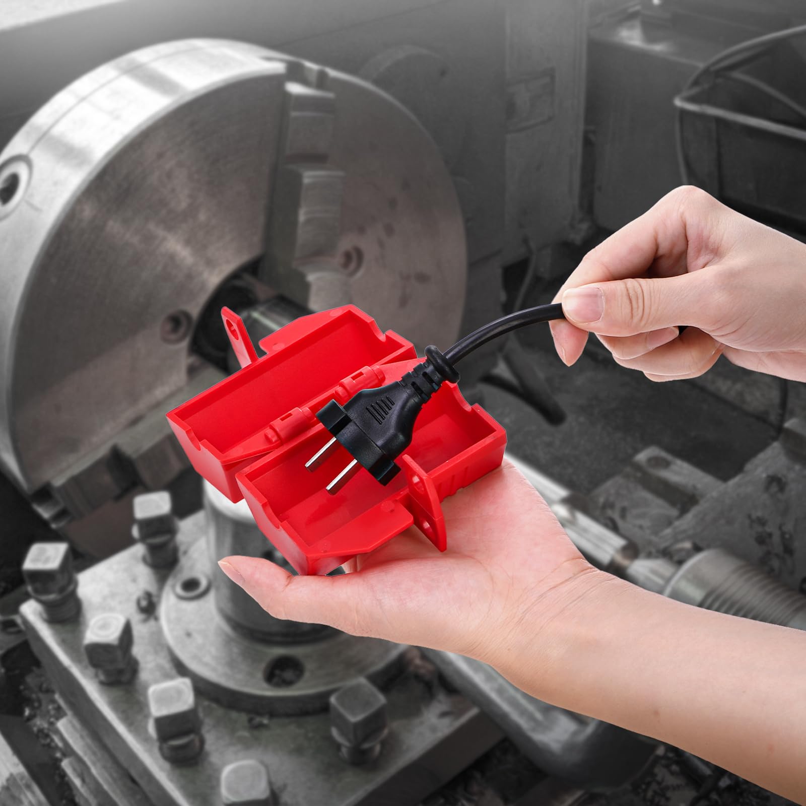 Lockout Tagout Plug Locks - 3 Pack -6 Lockout Tagout Plug Locks - 3 Pack -6
