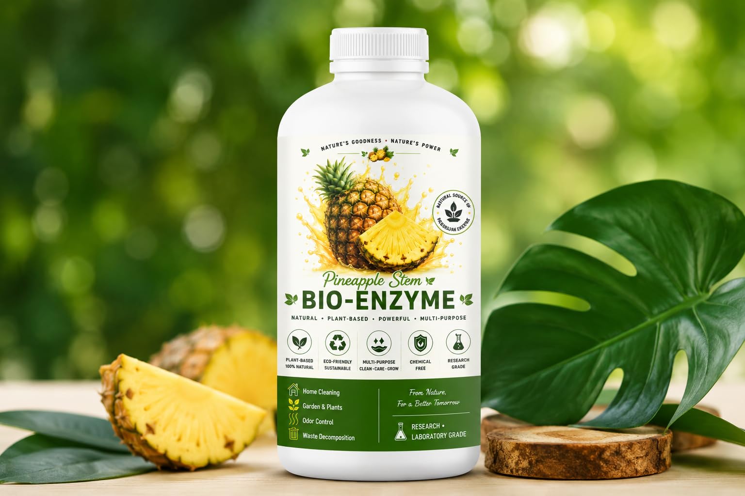 Pineapple Bio Enzyme Concentrate | Natural Fermented Pineapple Enzyme Extract | Eco-Friendly Multi-Purpose Enzyme Solution | Rich in Bromelain | 1000 ml-image-42