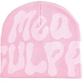 TaowaveWomen Beanie Y2k Hat,MEA Culpa Graphic Beanies Designs,Winter Hat Knit Skull Cap for Women