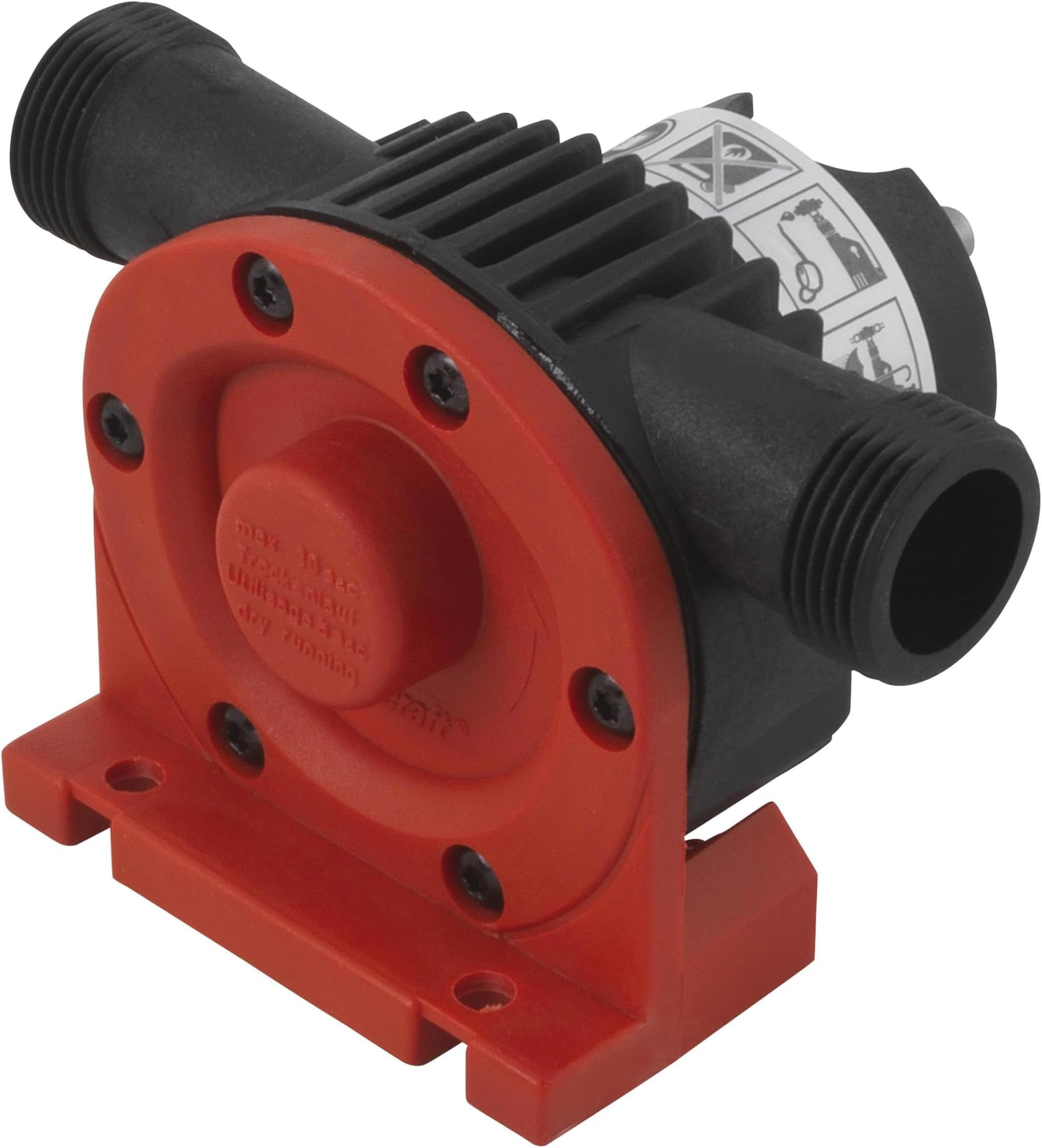 wolfcraft Pump with Plastic Casing (3000 l/h) - 2207000 - for Pumping Liquids with a Power Drill - for Fast and uncomplicated Transport of Non-Potable Water