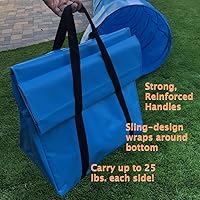 Vista 4 de Rise8 - Alforjas no restrictivas para estabilizar el túnel de agilidad del perro (azul)