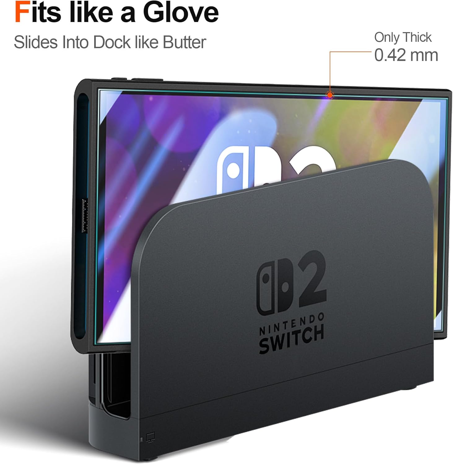 Eastcoo 2-Pack Tempered Glass Screen Protector for Nintendo Switch 2 [7.9''] 2025, Easy to Install Ultra HD Glass Protector 9H Hardness Scratch Resistant Accessories for Switch2 - Image 6