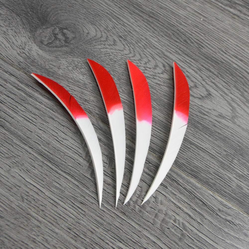 50pcs Archery Arrow Feathers 5 Inch Turkey Feathers Fletchings Arrow Feathers Fletches Right Wing for DIY Hunting Arrows