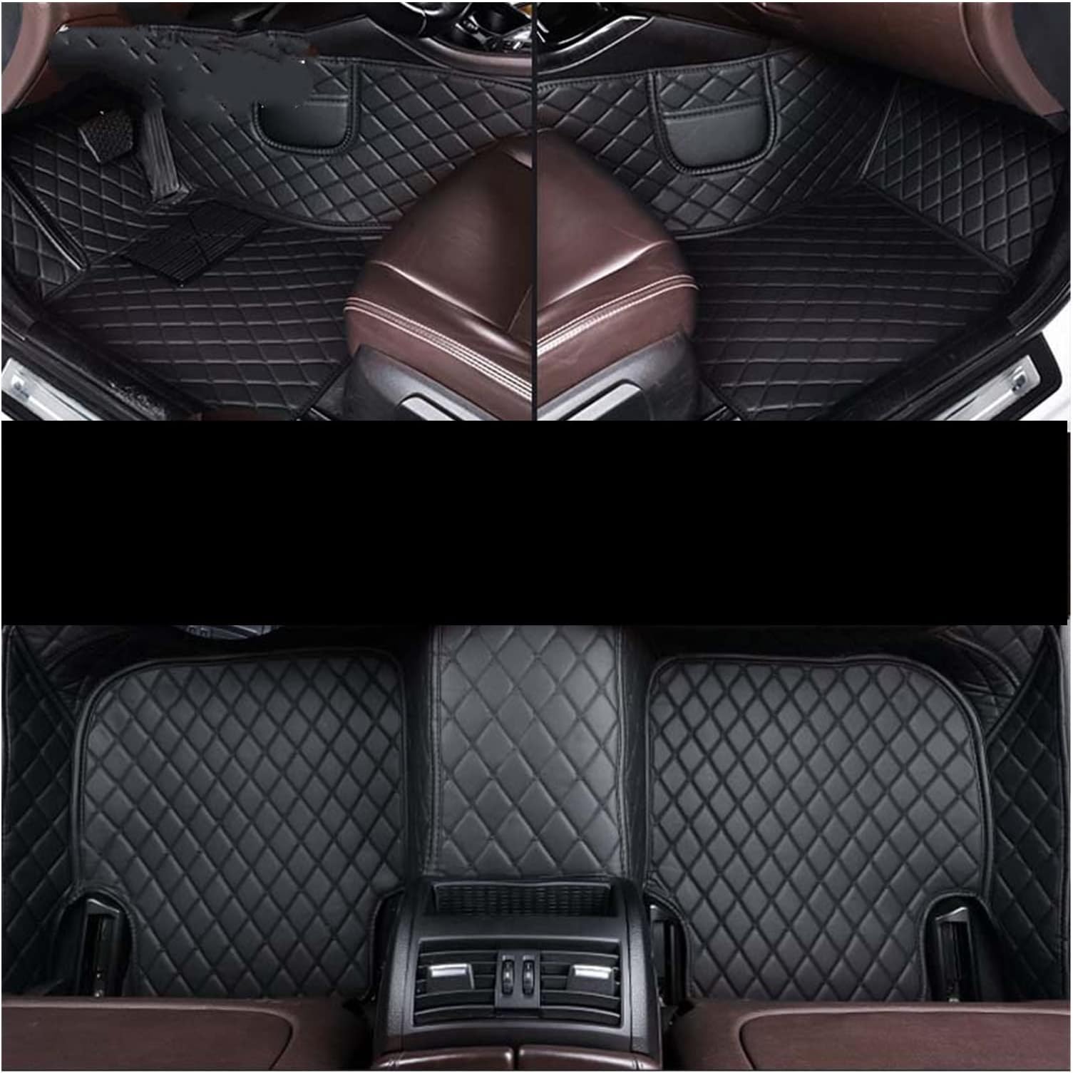 カーマット 車のフロアマットために ヒュンダイ用ために クーペために ジェネシスクーペ用アクセサリー自動車カーペット ヒールパッド付 (色 : 黒)