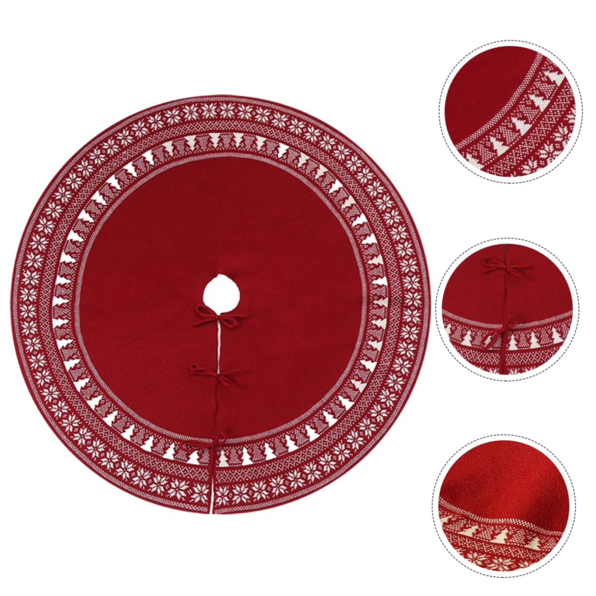 Zerodeko 1pezzi Gonna Per Albero Di Natale Tappeto Decorativo Materiale Texture Confortevole Accessorio Per Feste Natalizie Decorazione Per Casa e Hotel