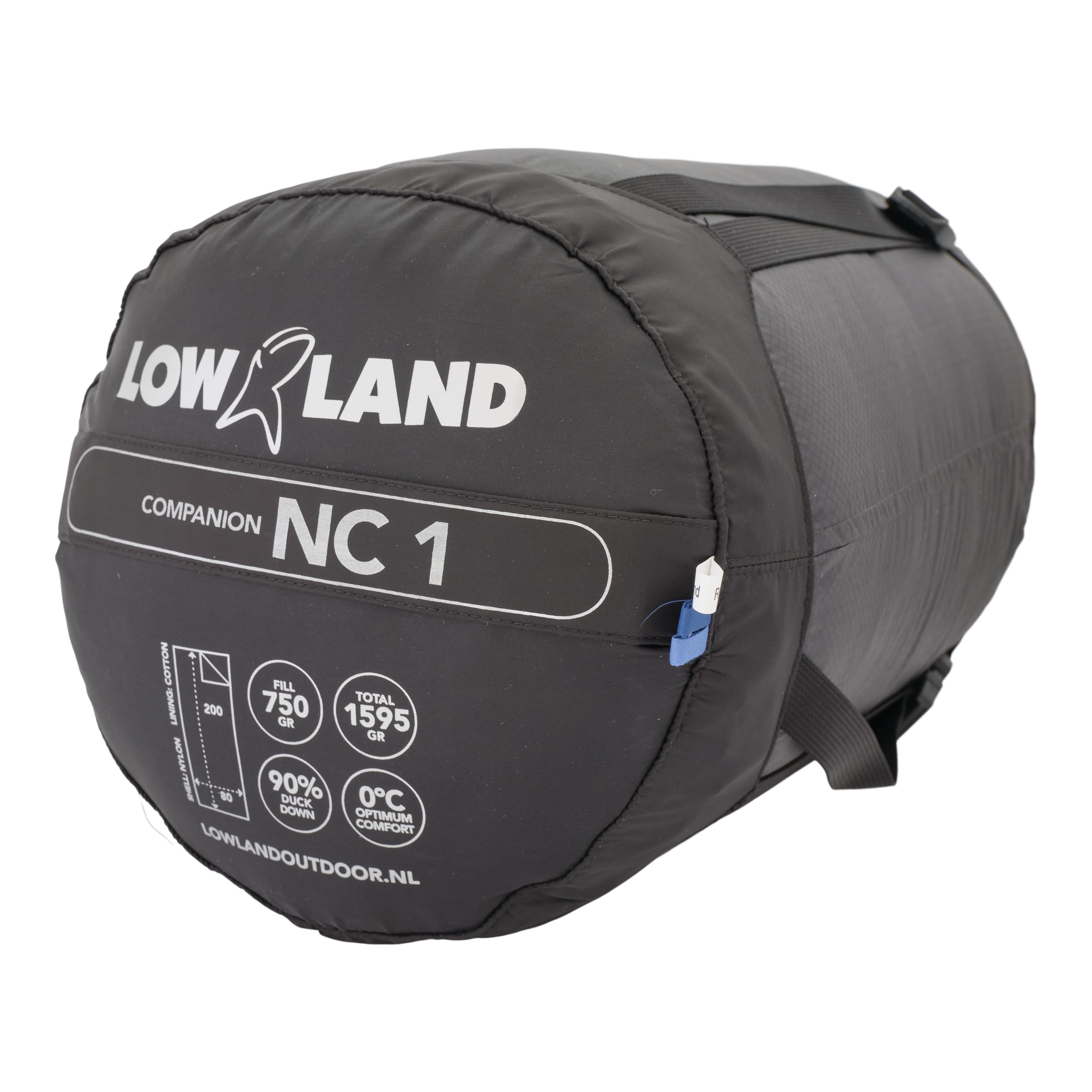 Lowland Outdoor Companion Nc 1 L207 Śpiwór, Niebieski, 200 x 80 cm