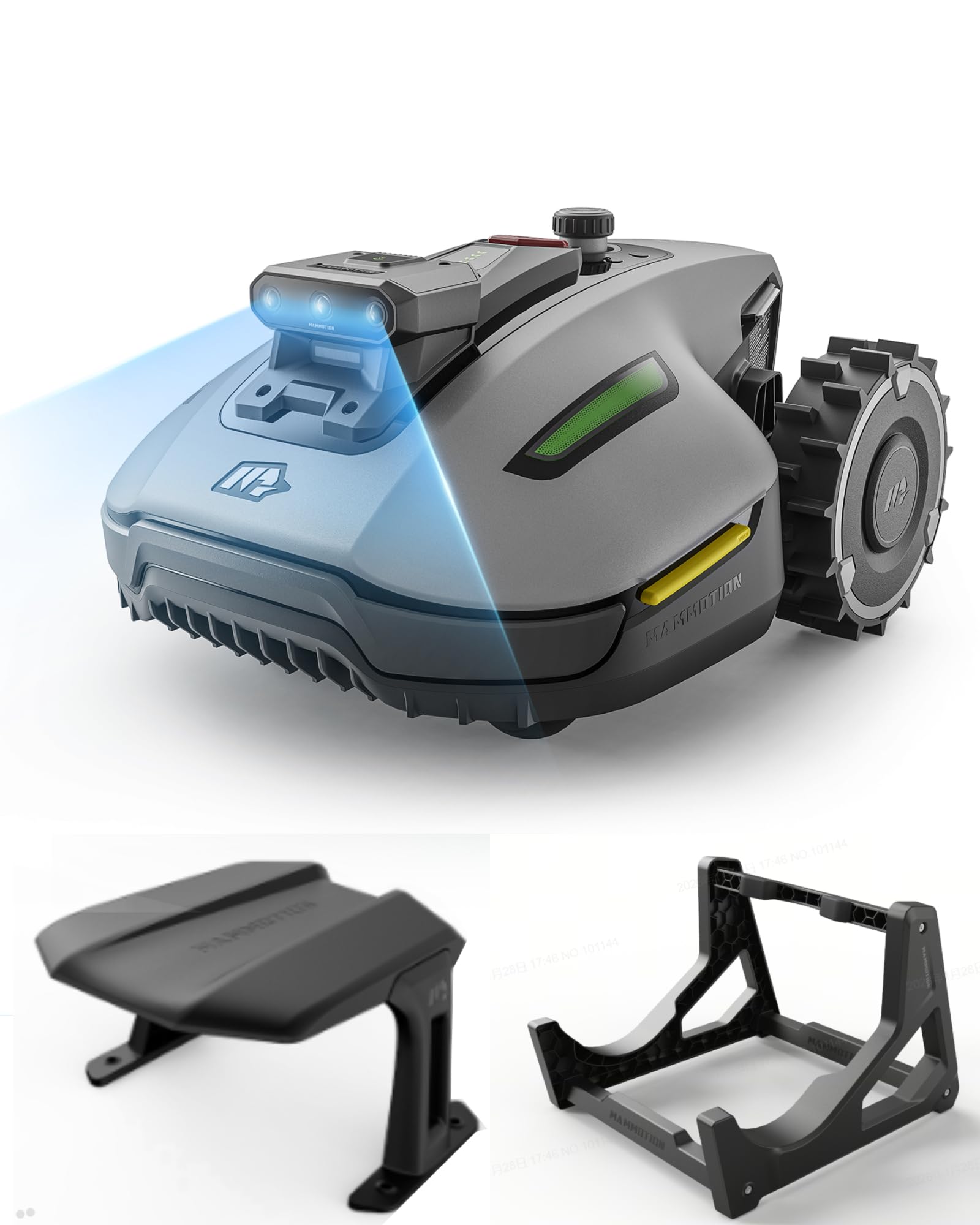 MAMMOTION Robot Tondeuse YUKA Mini 2 500 avec Garage et Station de Lavage