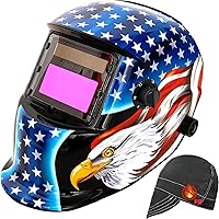 Vista 8 de Casco de soldadura con oscurecimiento automático: capucha solar de color verdadero BESTCLUB con rango de sombra ajustable 4/9-13 para máscara