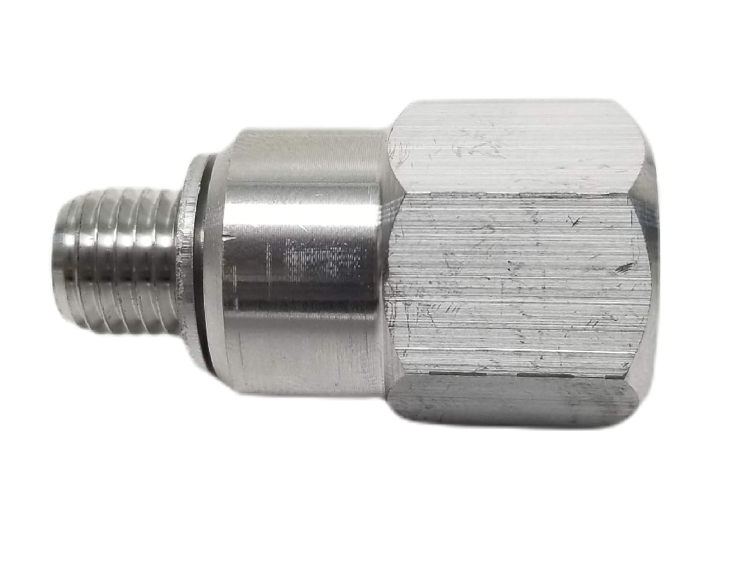 M12 1.5 to 3/8” NPT LS Coolant Temperature Sensor Adapter Mechanical Gauge Switch Metric to SAE Pipe Thread LS Swap LS1 LSX LS3 Vortec 5.3L 4.8L 5.7L 6.0L 6.2L LQ4 L76 M12-1.5 M12x1.5