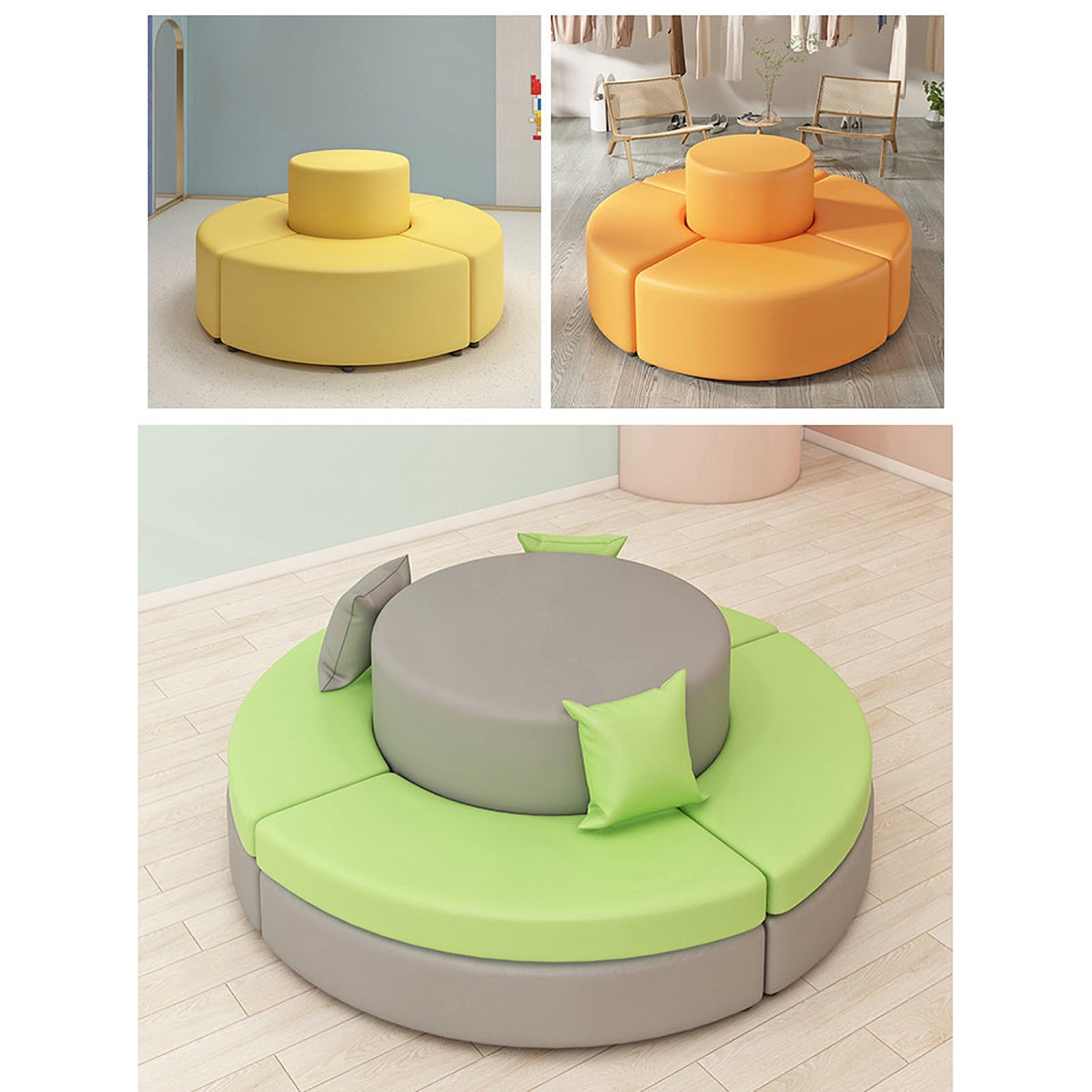 Juego de sofá de recepción con mesa de café, diseño moderno para sala de oficina y sala de espera