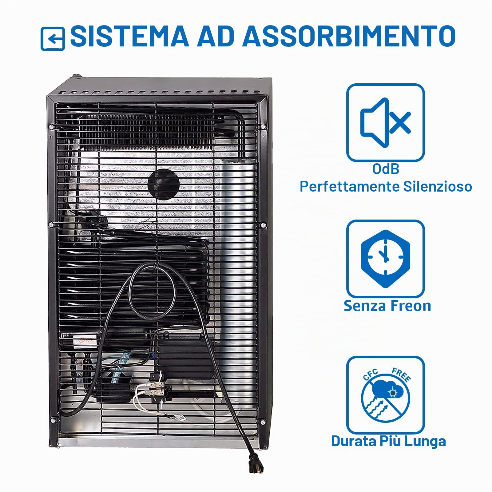 SMETA Frigo Camping 44L, Frigo12V 220V Frigo Caravan Frigo 12V Mini Frigo Camera Frigorifero Campeggio Car Nero per Caravan Van Fourgon Ufficio Gite