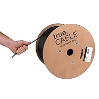 Vista 11 de TRUE CABLE Ethernet a granel Cat6 Direct Burial, relleno de gel, sin blindaje, 1000 pies, blanco, chaqueta OSP para exteriores, impermeable