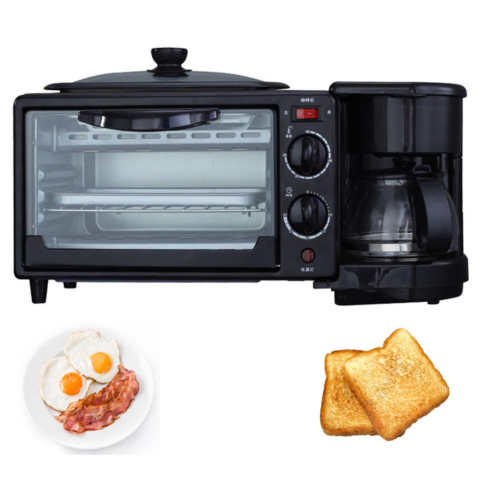 Kyaton In Breakfast Station Toaster With Frying Pan
