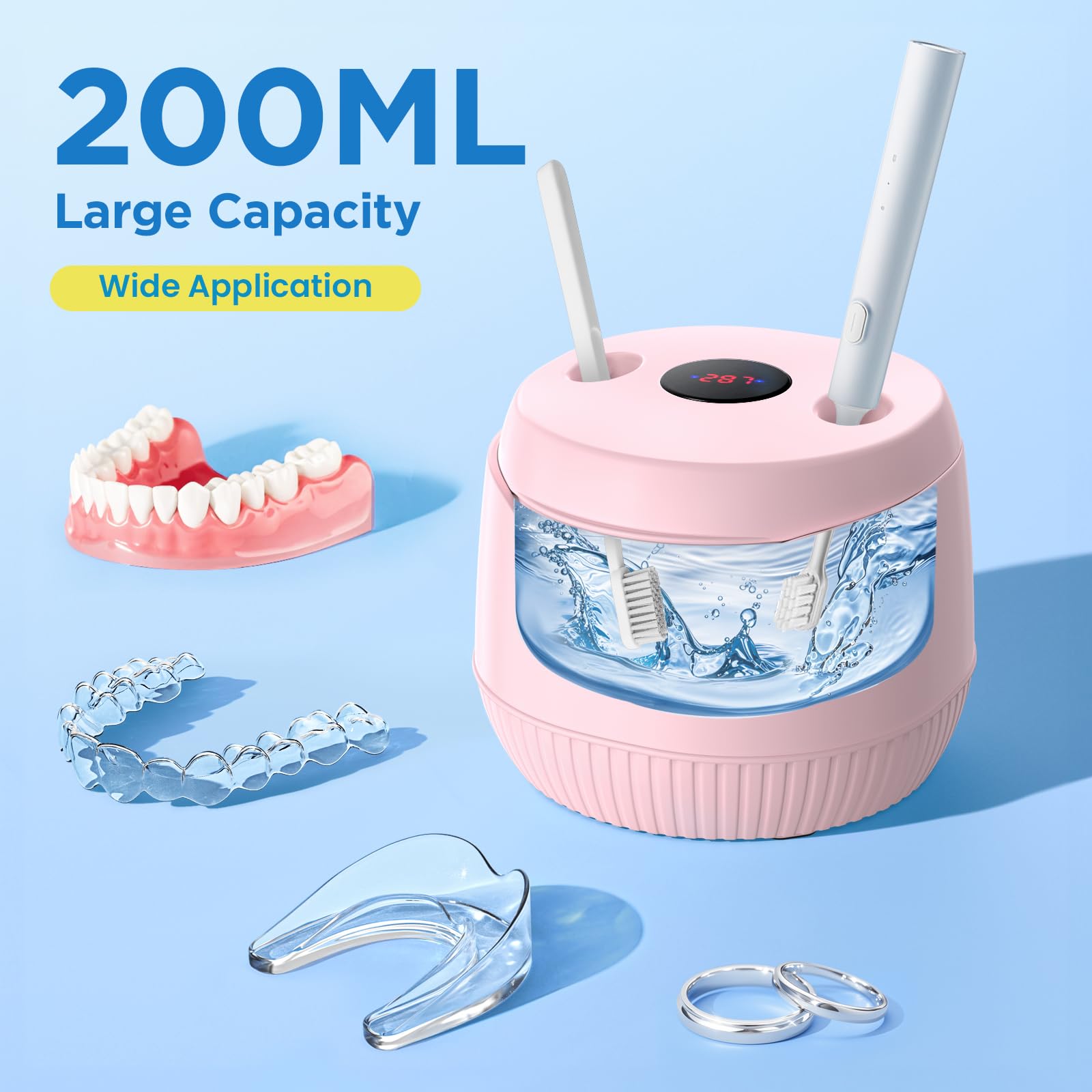 RBPVON Ultrasone Retainer Cleaner, 45kHz RBPVON Ultrasone Retainer Cleaner, 45kHz