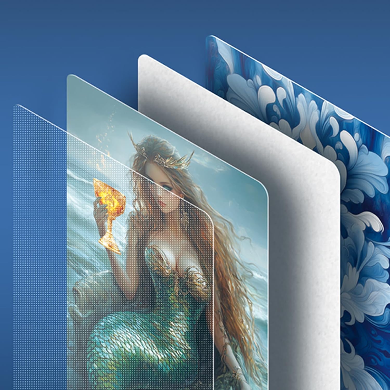 Tarot Cards for Beginners，78-Card Deck ，Tarot Cards with Guide Book，Ocean Style Mermaid Divination Tool， Original and Beautiful Everyday Witch Decks - Image 4