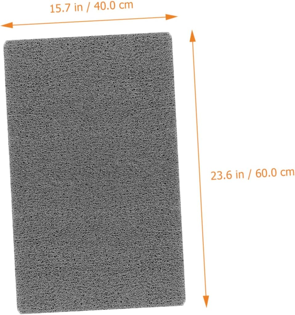 Bathroom -Skid Mat Thick Floor Rug for Kitchen and Bathtub Grey Bath Mat Non- Doormat for Home Decor and Safety