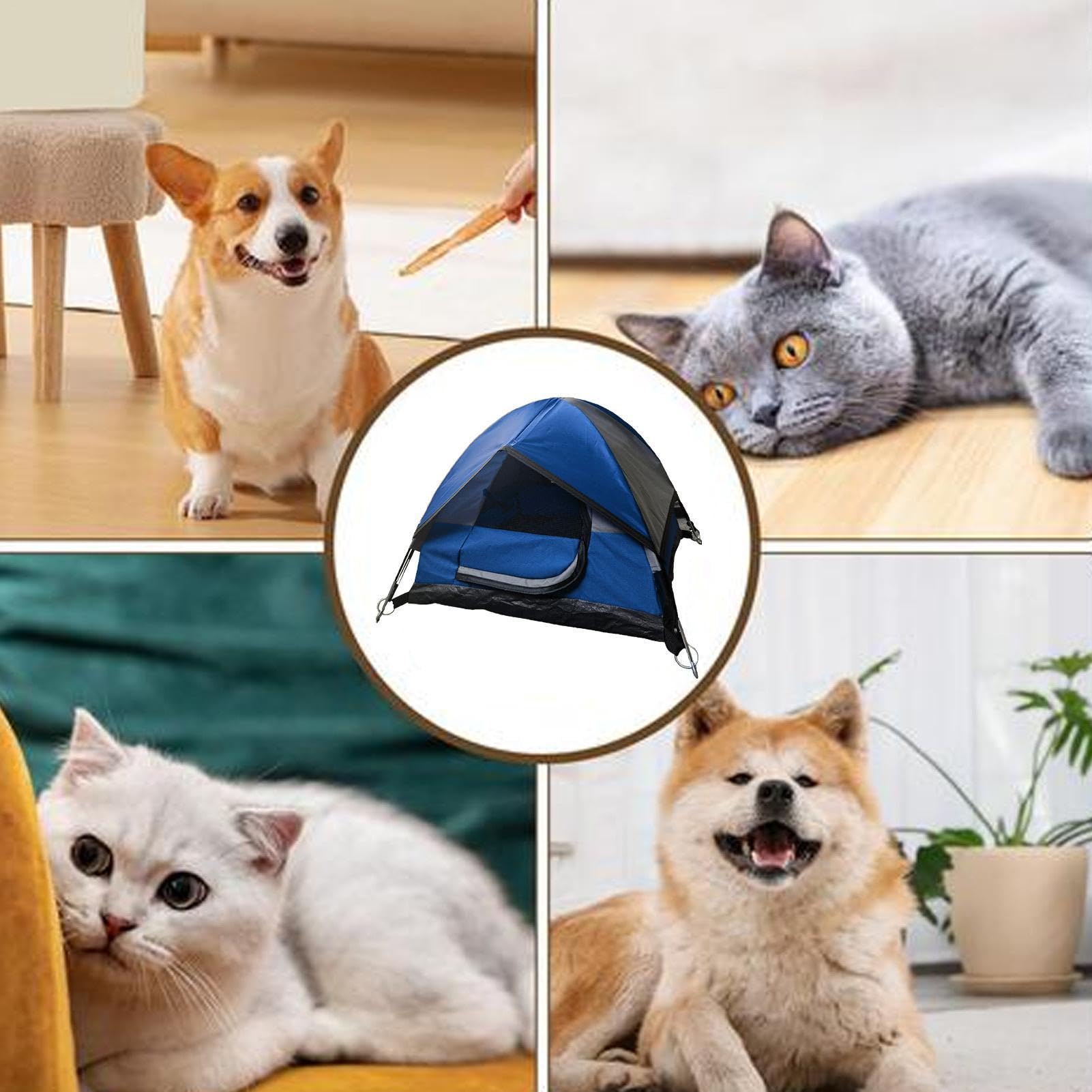 Generico Tenda per gatti, tenda da campeggio per animali Tenda da per gatti | Tenda da per gatti all'aperto, tenda per gatti impermeabile per cani di piccola taglia, animali domestici,