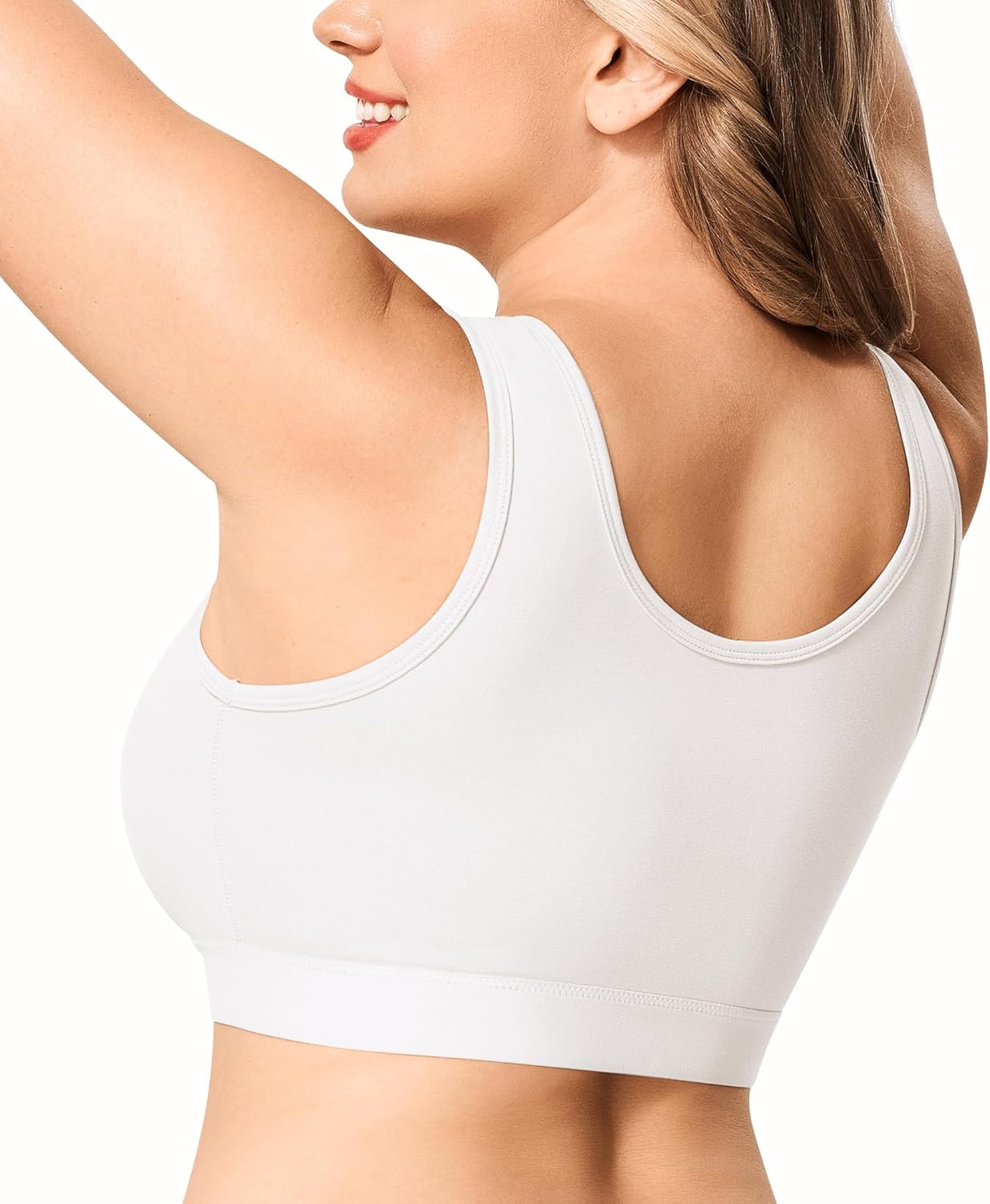 BRABIC Surgical Bra Front Closure - Comfort Compression Mastectomy Bras for Women Post Surgery with Full Coverage - Image 2
