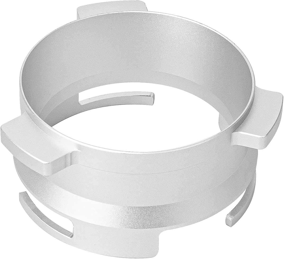 Coffee Dosing Funnel 54mm Espresso Coffee Accessrioes with Grinder Trigger for Sage Breville Portafilters Espresso Hand Free (Aluminum)