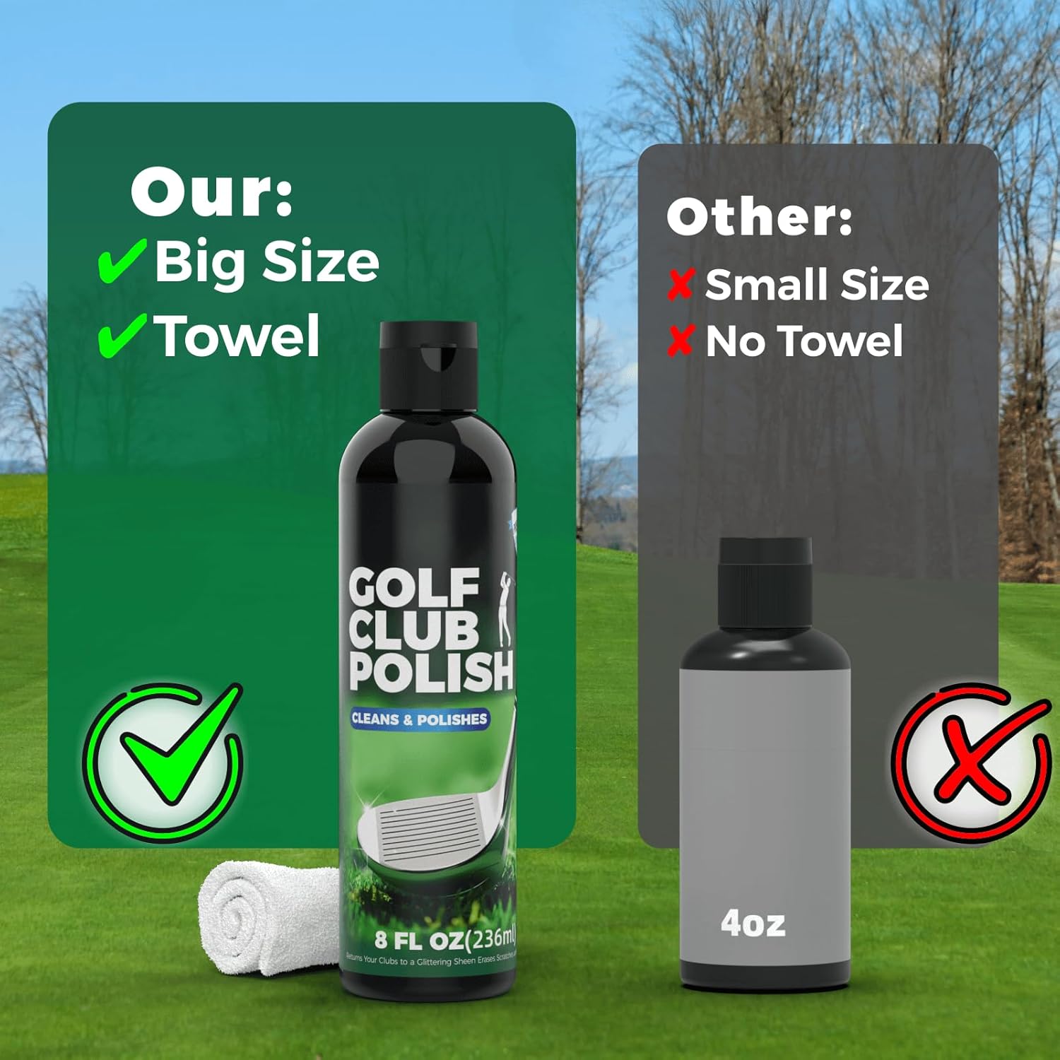 Golf Club Polish - Golf Groove Cleaner,Golf Club Clean, golf club cleaning kit,golf iron cleaner,golf club cleaner kit Golf Club Polish Poling kit Cleaner Scratch Remover Metal Polish Compound - Image 7