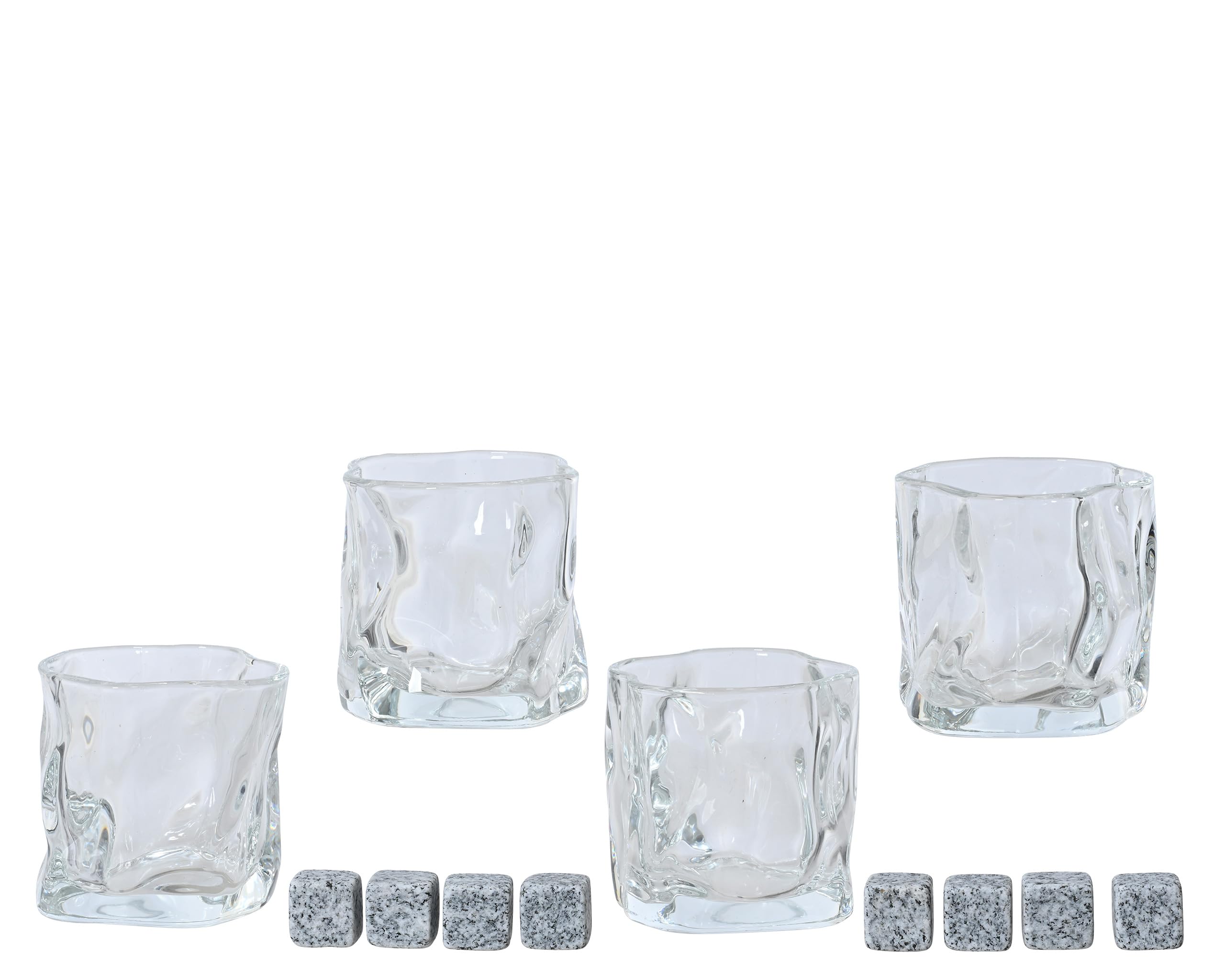 Verres à whisky élégants avec pierres de lave pour dégustation raffinée