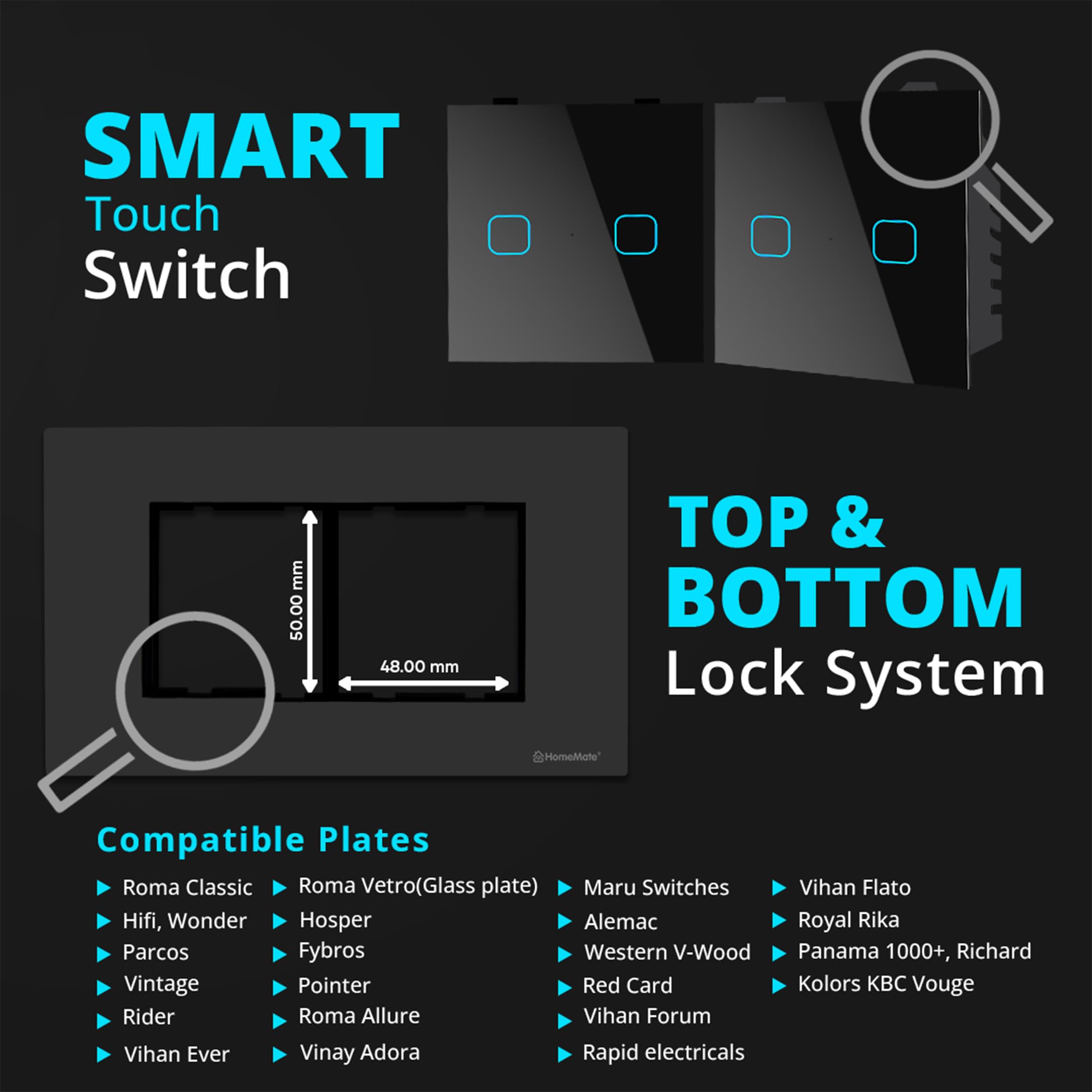 HomeMate WiFi Smart Switch - Voice Control & Remote Access -2 HomeMate WiFi Smart Switch - Voice Control & Remote Access -2