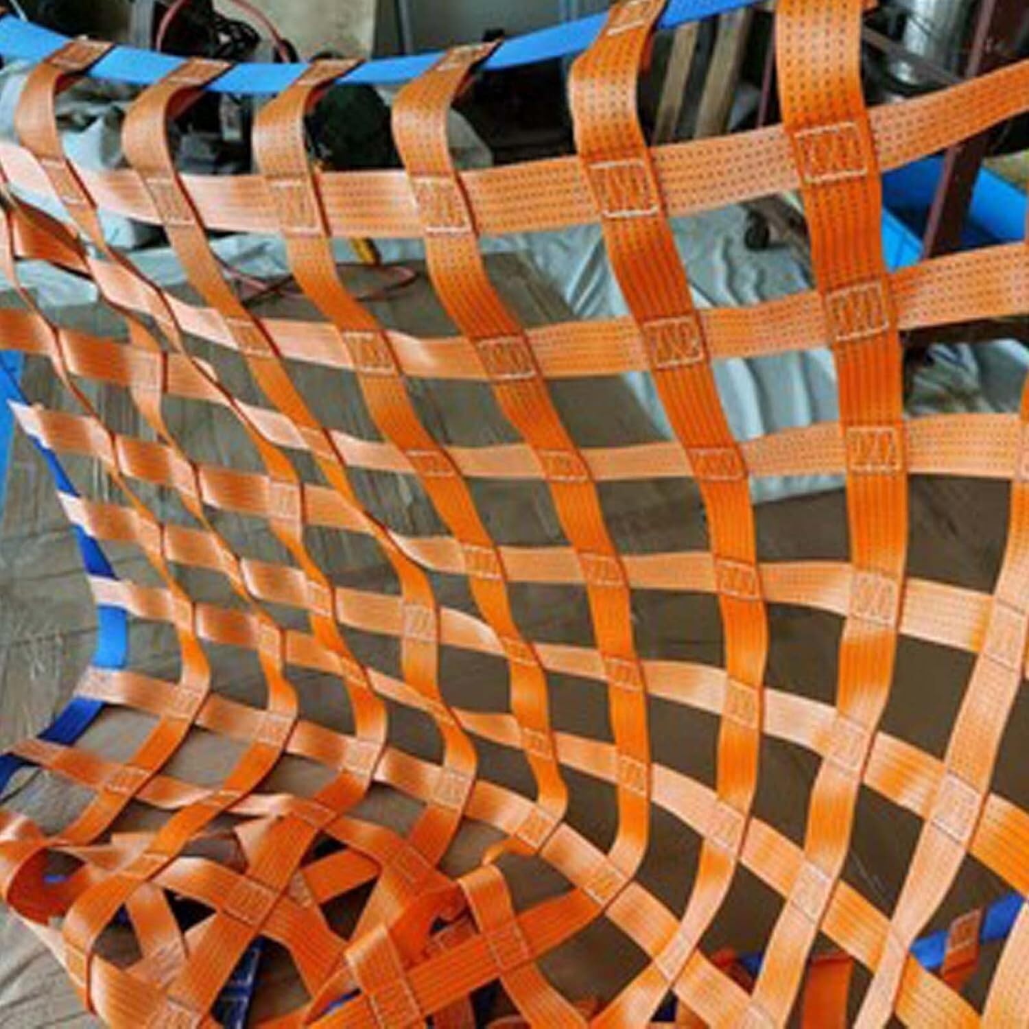 Rete di carico, Rete Elastica Industriale per carichi Pesanti 3x3 m, Portata 3 t, Maglia 15 cm, Ideale per caricare e scaricare Attrezzi.