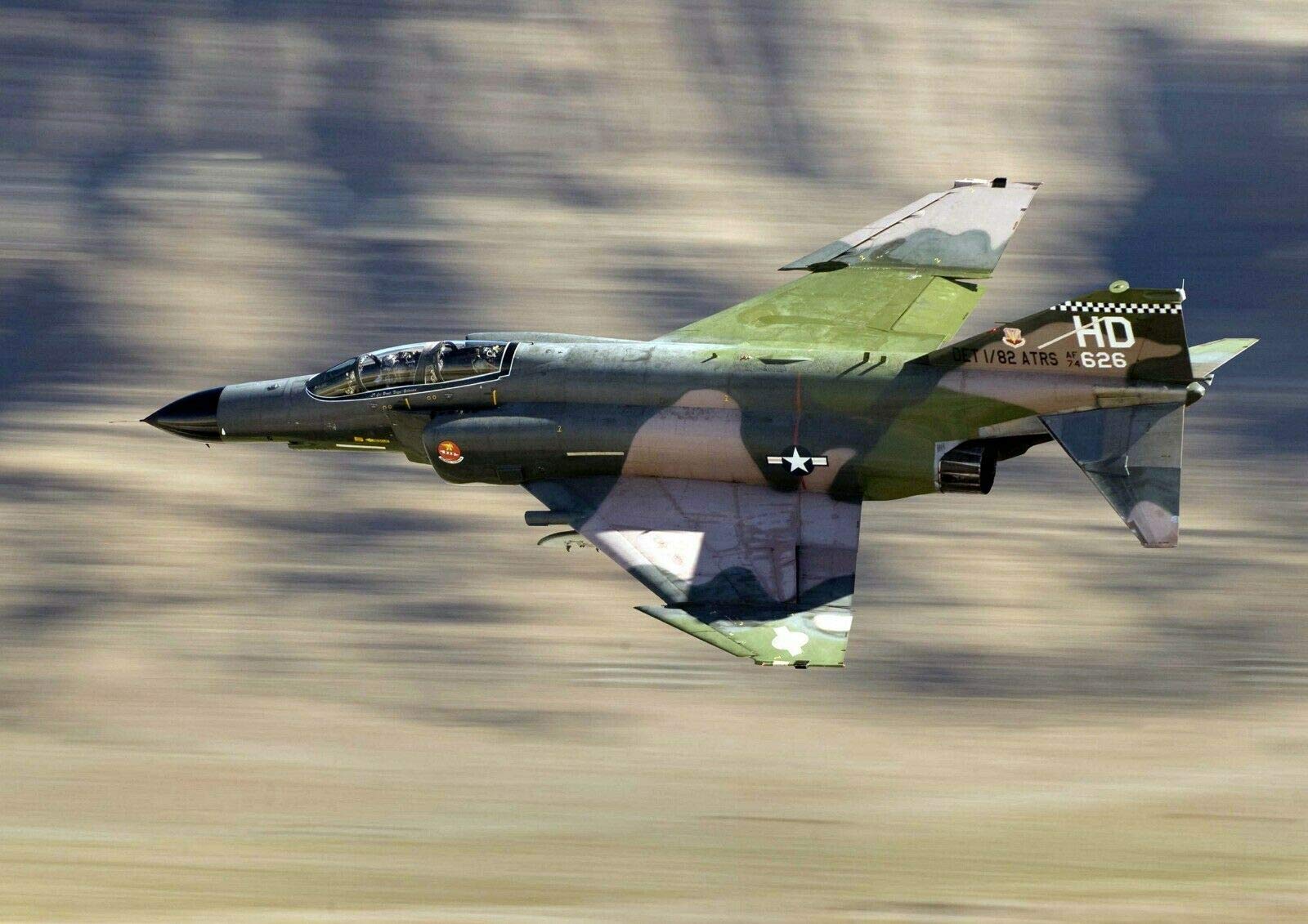 Destination Vinyl Posters A4| F-4 Phantom Fighter Jet Poster Size A4 Aircraft Airplane Poster #12462