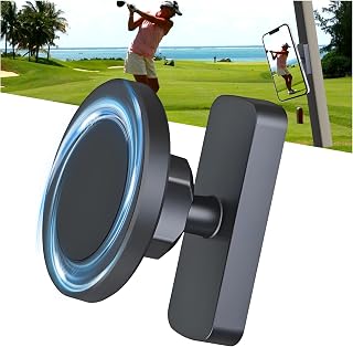 Golf Cart Phone Holder,Upgraded Magnetic Golf Cart Phone Mount,Phone Caddy for Golf Cart Compatible iPhone & Android,Golf Cart Accessories Gifts for Men Women Golfers(Black)