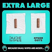 Vista 5 de DUDE Toallitas que se Pueden Tirar por el Inodoro - Paquete de 3, 144 Unidades - Mint Chill Extra-Grande con Vitamina E, Aloe, Eucalipto y Aceites