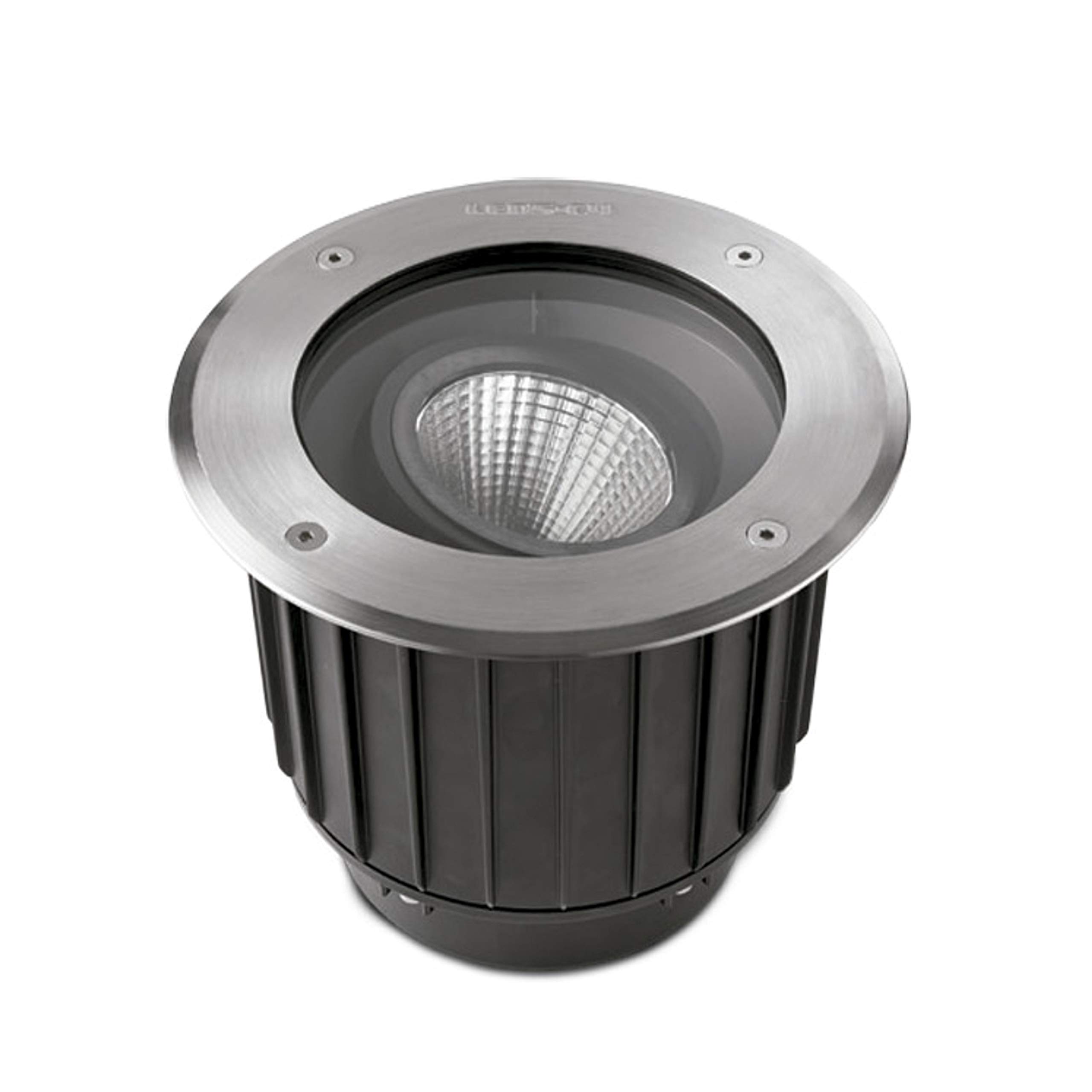 LEDs-C4 Outdoor LED Recessed Ground Uplight Stainless Steel Polished 22.3cm 2815lm 2700K IP67