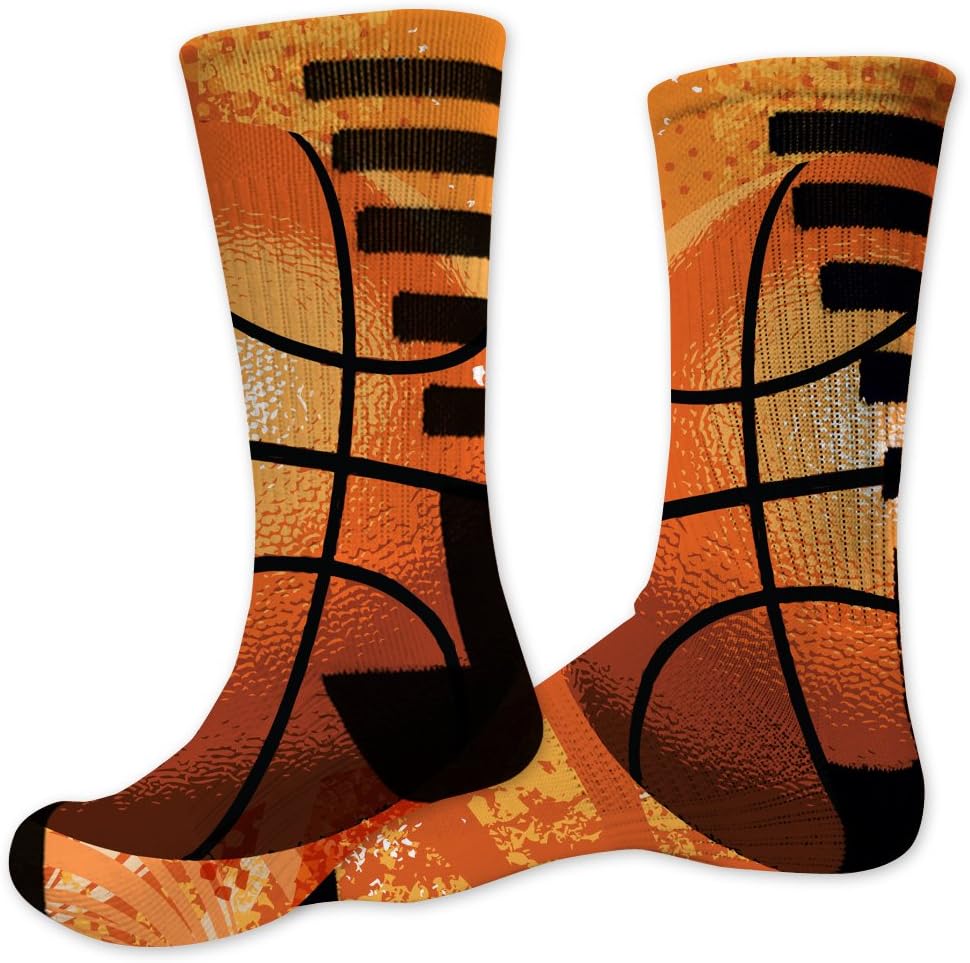 VictoryStore Basketball Performance Crew Sock - Design1