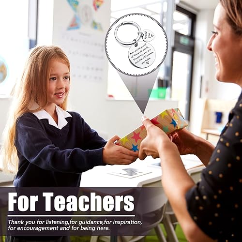 Miniatura 5 de 24 piezas de regalos de agradecimiento, llavero de agradecimiento para empleados, maestros, enfermeras, trabajadores, regalos de semana de