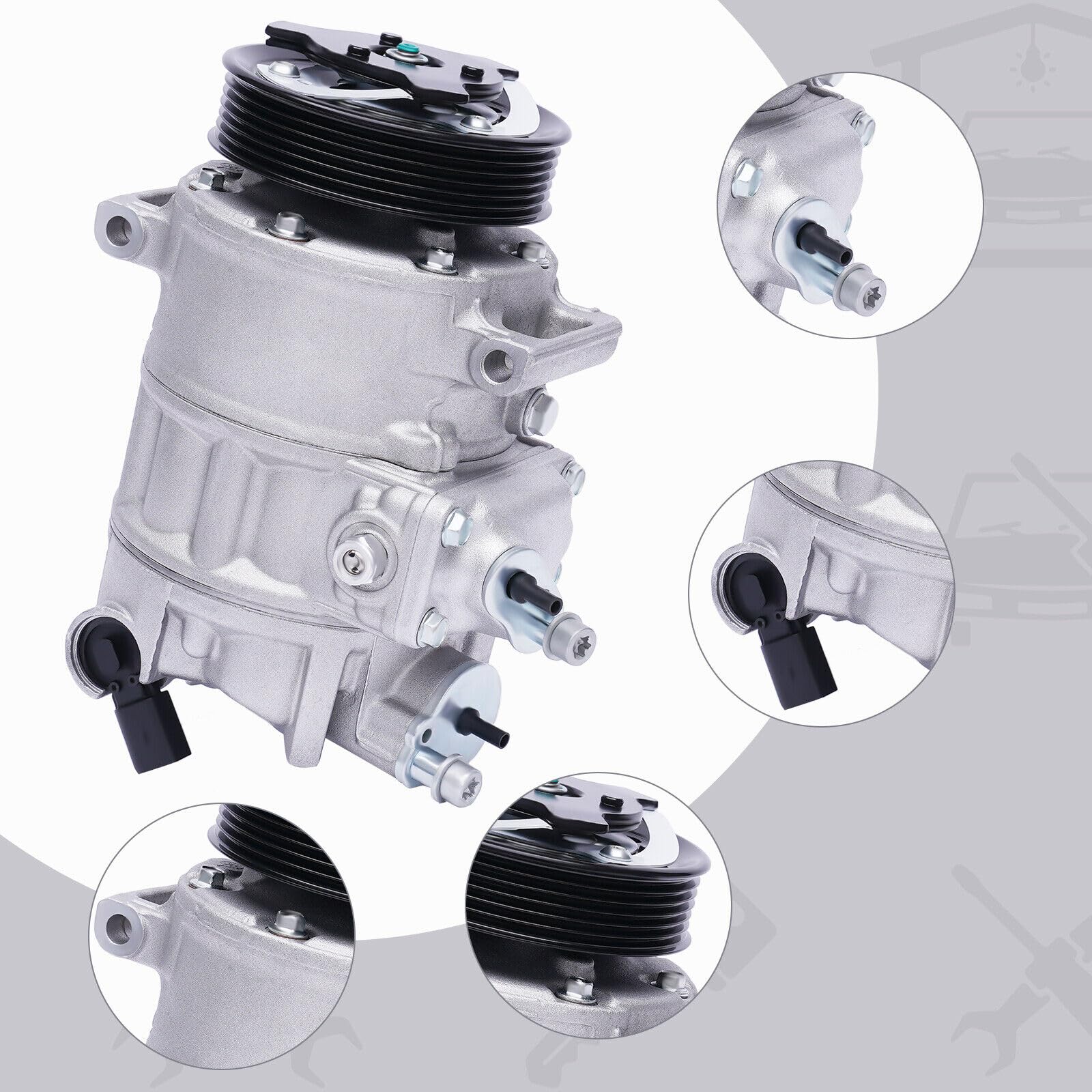 Compresor de aire acondicionado compatible con VW AUDI A3 Skoda Octavia 1.4 1.6 1.8 2.0T FSI 1K0820859F Replace