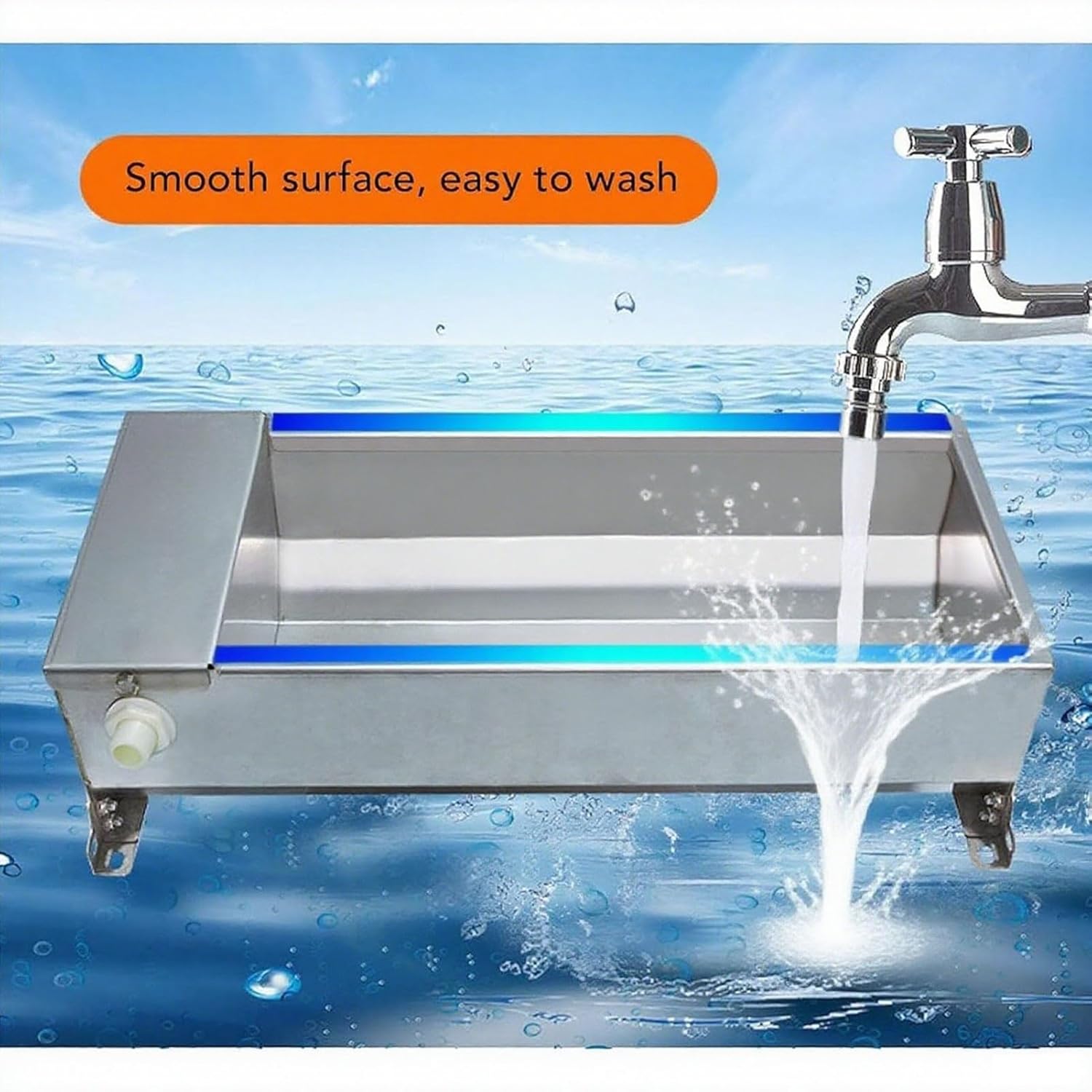 Automatic Poultry Waterer with Float Valve - 304 Stainless Steel Chicken Waterer for Chickens, Ducks, Geese, Turkeys - Leak-Proof, Easy Clean Large Capacity Animal Drinker for Farm.