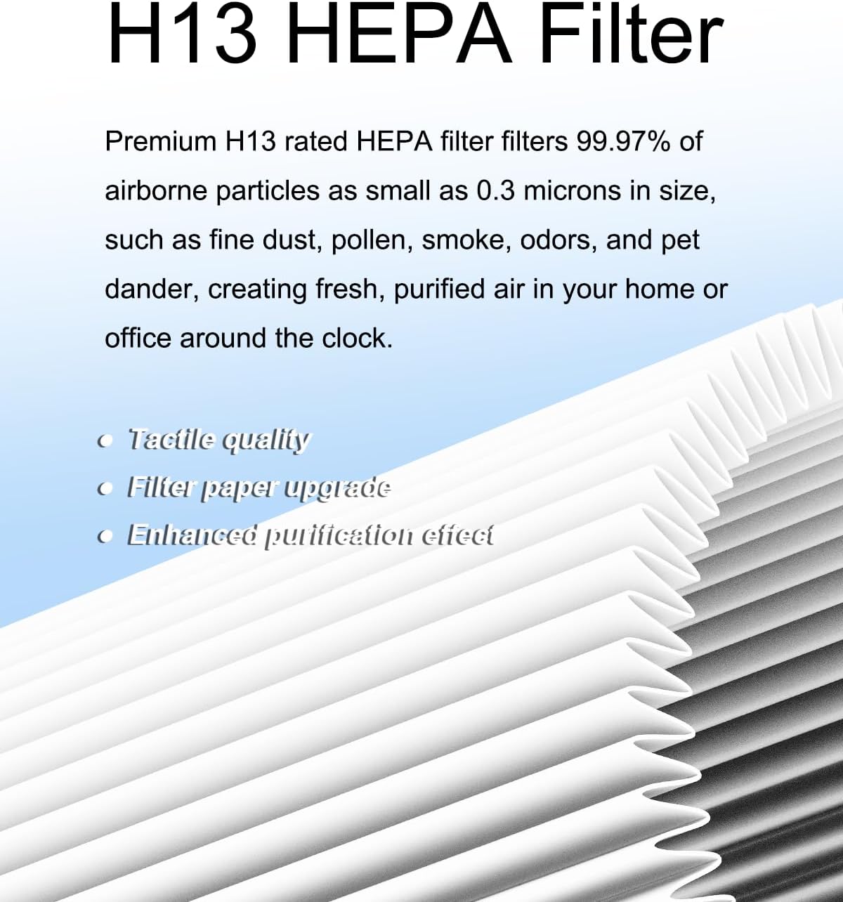 2 Pack DR-HPA019 Replacement Filter Compatible with Dreo Air Purifier Tower Fan MC710S, DR-HTF010S, 2-in-1 High-Efficiency Filtration Replacement Filter - Image 3