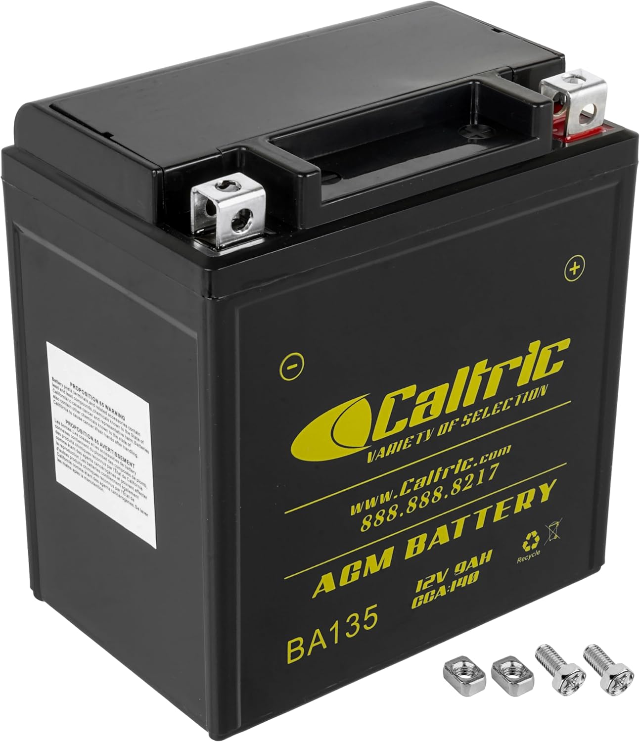 Caltric Agm Battery Compatible with Suzuki Gs500 2001 2002 / Gs500E 1990-2002 / Gs500F 2007 2008 2009
