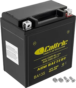 Caltric Agm Battery Compatible with Kawasaki Bayou 185 Klf185A 1985 1986 1987 1988