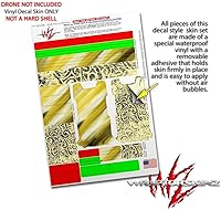 Vista 4 de Skin Decal Wrap 2 Pack para DJI Ryze Tello Drone Mezcla de pintura de drone amarillo no incluido