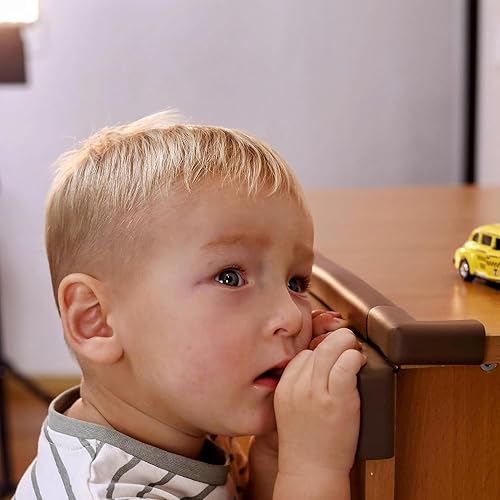 Miniatura 6 de Protectores de esquina para muebles (8 esquinas), goma suave segura para niños, cojín de espuma protectora, presellado, juego de prueba para bebés,