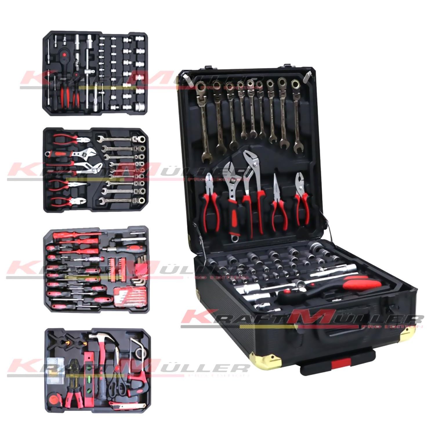 KRAFT MÜLLER KM-256 MALLETTE À OUTILS 256 PCS