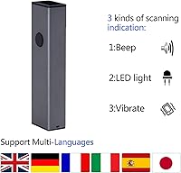Vista 3 de Escáner inalámbrico de código de barras de metal de aleación de metal 2D QR, lector de código de barras portátil symcode 3 en 1 de aleación