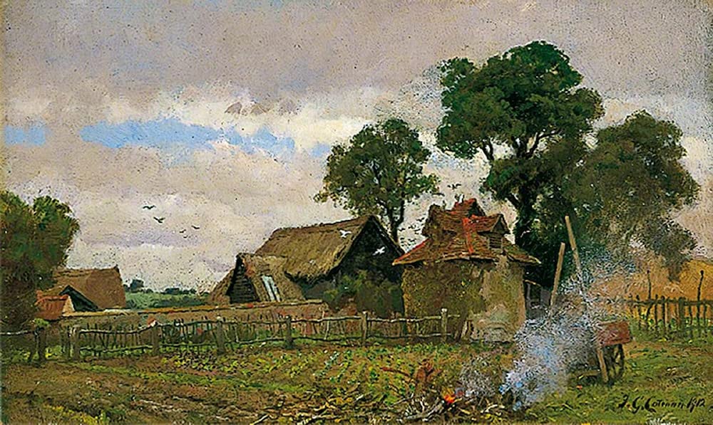 Célèbre affiche artistique Nettlestead par Frederick George Cotman impression grand format - 5