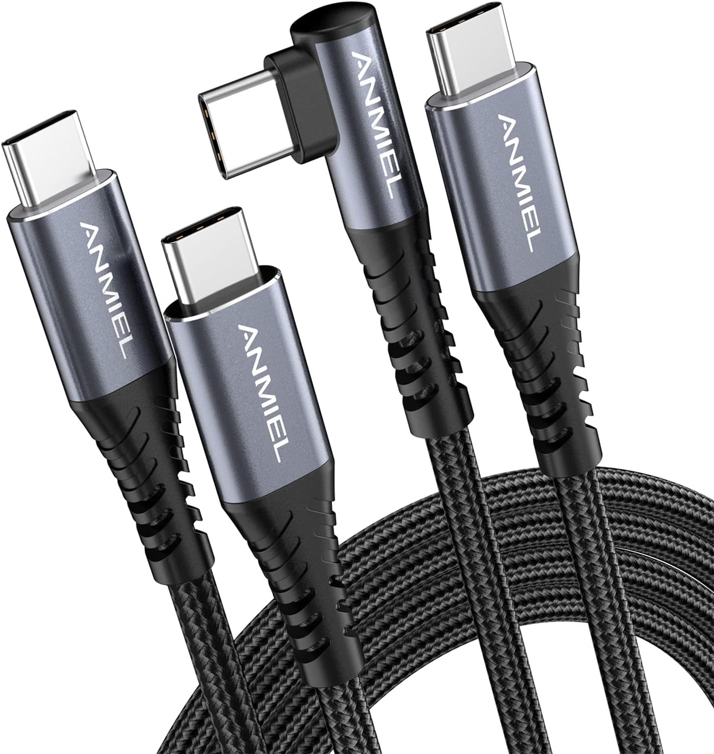 ANMIEL USB C to USB C Cable [2M+2M] USB C Cable PD Fast charging Compatible with iPhone 15/15 Plus/15 Pro/15 Pro Max,MacBook Pro 2020,iPad Pro 2020/Air 4,iPad Mini 6,Samsung Galaxy S22 S21