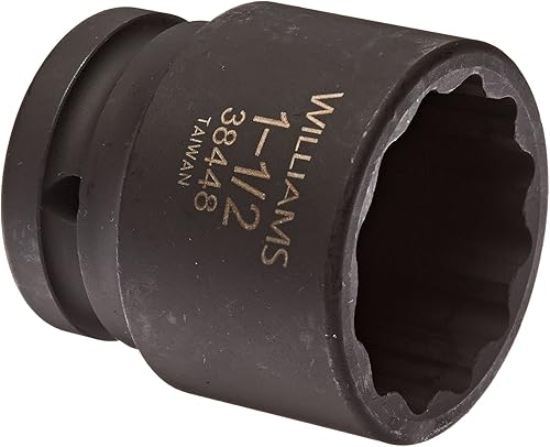 Miniatura 10 de Williams 38438 - Enchufe de impacto estándar de 3/4 pulgadas, 1-3/16 pulgadas, 12 puntos