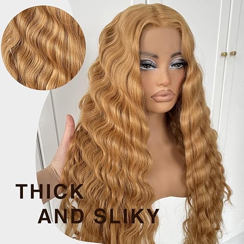 Miniatura 7 de Pelucas rizadas de 16 pulgadas sin pegamento, peluca corta y rizada HD con encaje frontal con línea de cabello natural, pelucas sintéticas blancas