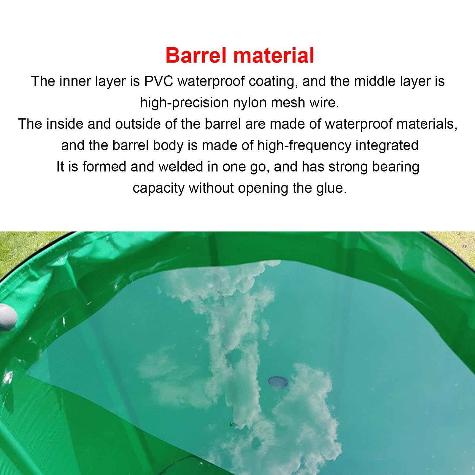 Barril de recolección de Agua de Lluvia,Barril de Lluvia portátil Tanque | Almacenamiento de lluvia de barril retráctil Tanque colector de agu
