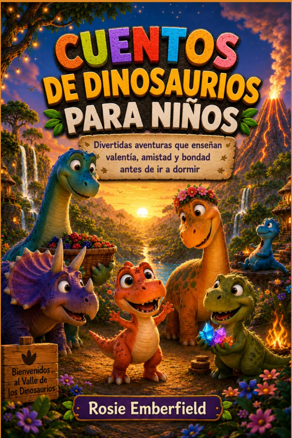 CUENTOS DE DINOSAURIOS PARA NIÑOS: Divertidas aventuras que enseñan valentía, amistad y bondad antes de ir a dormir.