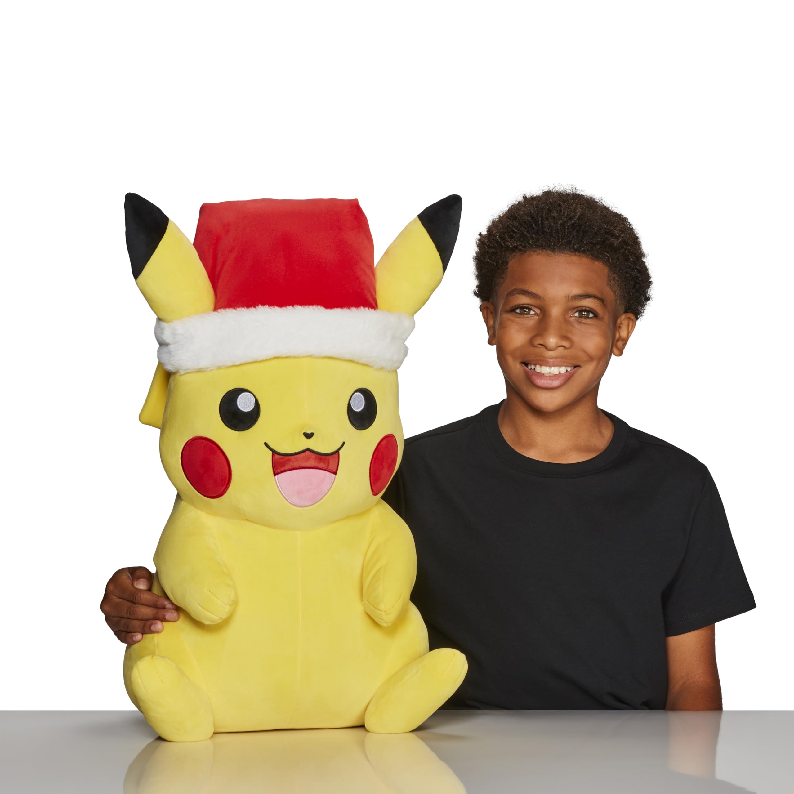 Pokémon Pikachu Holiday Plush - 24-Inch Super Soft Plush with Holiday Hat